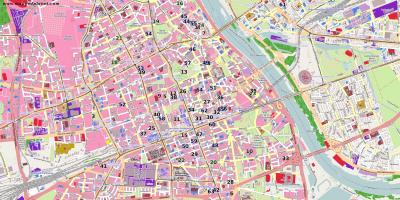 מפה של העיר ורשה 