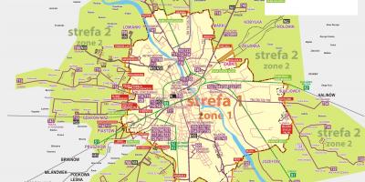 מפה של ורשה אוטובוס 