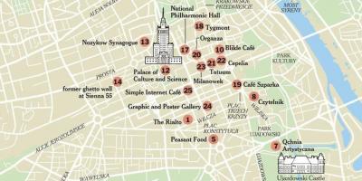 עיר תיירות ורשה מפה