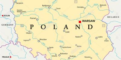 ורשה מיקום על מפת העולם